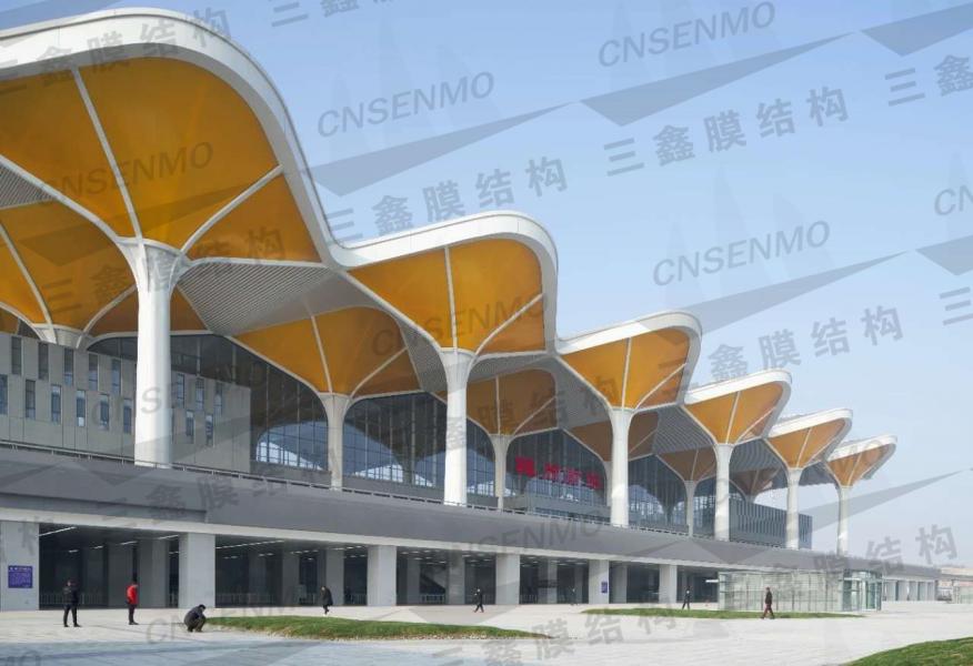 汉十GA黄金甲随州南高铁站ETFE膜结构工程