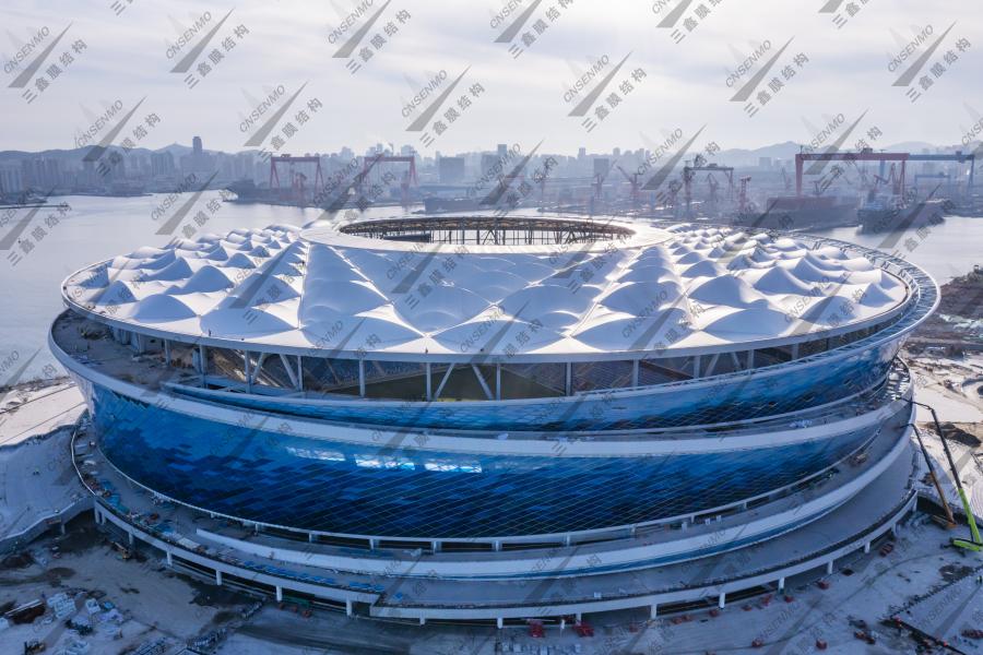 2023年亚洲杯GA黄金甲梭鱼湾专业足球场索系膜结构（第八座）